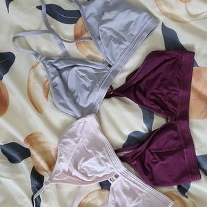 set of three bralettes /// size medium